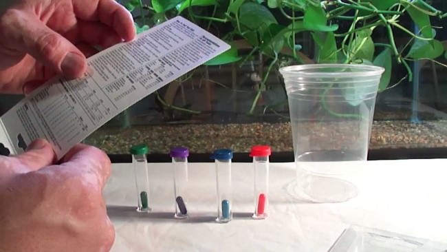 Ph тест для аквариумной воды.